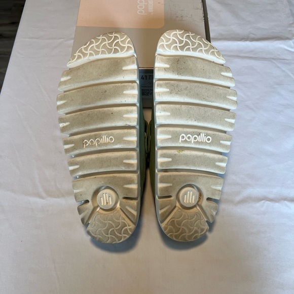 SOLD ~ Birkenstock x Anthropology Green Tea Green Boston Papillio Chunky Clog - Picture 6 of 10